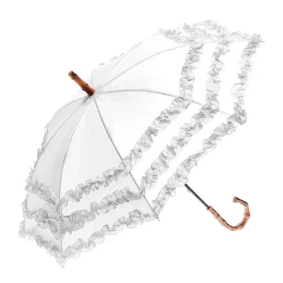 $27.95 • Buy Clifton Fifi Bambina Manual Childrens Kids Frill White Umbrella