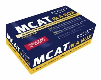 Kaplan Test Prep Ser.: MCAT In A Box By Kaplan And Kaplan Publishing Staff... • $2.69