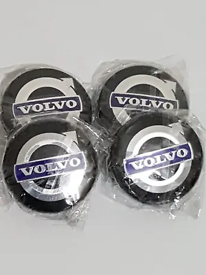 4 X 64mm  Centre Wheel Hub Caps For Volvo Black With Blue Volvo Logo • $9.92