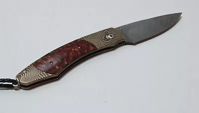 William Henry B12 Spearpoint Pine Bluff Twist Mokume Spruce Pinecone Knife • $699.95