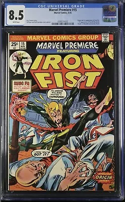 Marvel Premiere #15 Cgc 8.5 1st Iron Fist Harold Meachum Gil Kane • $399