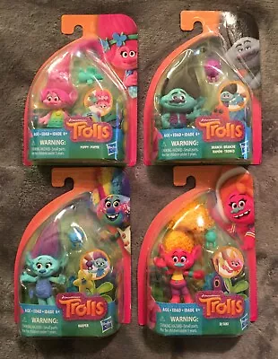 Dreamworks TROLLS Mini Figures (Approx. 3  Tall) Lot Of 4 *NEW* • $21.99