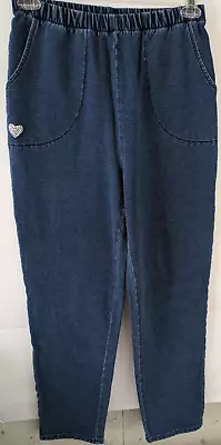 Quacker Factory Women's Dream Jeans Size Small 2 Pocket Pullon Stretch • $18.99