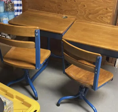 Lot Of 2 Vintage School Desks  • $250