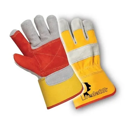 Canadian Double Palm Rigger Safety Work Gloves PKT 10 *FREE P&P* • £27.99
