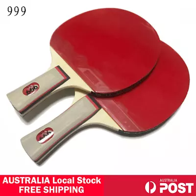 999 Professional Table Tennis Ping Pong Racket Bat Long Short Handle FL CS Grip • $19.99