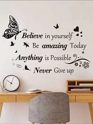 Large Removable Motivational Saying Wall Stickers • $12