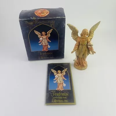 Vtg Fontanini Roman Nativity Standing Angel 5  Made In Italy Box Card 1994 72519 • $21.50