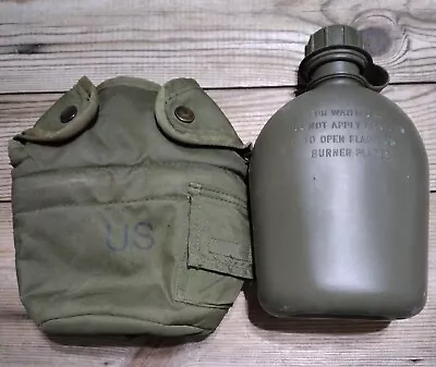 Authentic Post Vietnam M1967 M67 1976 Dated Canteen & Cover Belt Pouch Set • $9.98