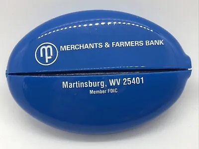 Vintage Oval Rubber Squeeze Coin Purse Merchants & Farmers Bank Martinsburg WV • $7
