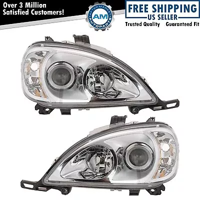 Headlights Headlamps Left & Right Pair Set NEW For Mercedes Benz ML Class • $195.67