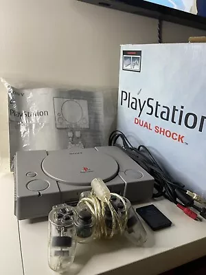 Sony PlayStation 1 Classic Edition Grey Console With Original Box FREE POSTAGE • $374.50