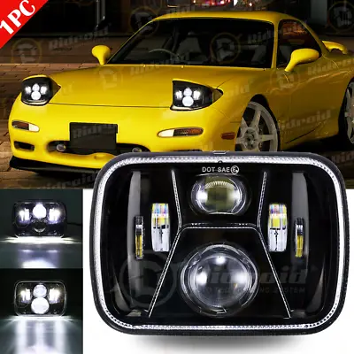 1PC 5x7  7X6 LED Headlight For Mazda B2000 B2200 B2600 RX-7 GLC Pickup Truck • $32.98