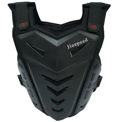 Motorcycle Body Armor Jacket Motocross Vest Back Chest Protector Off-Road Black • $46.39