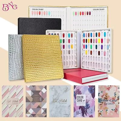 Nail Display Book Tips-Display Color Books Nails Polish Chart Polish Card Boards • $80.36