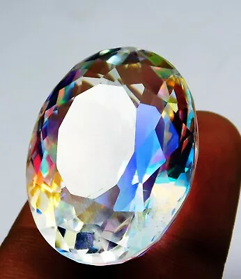 57.50 CT Ct Natural Precious Oval Cut Brazilian Mystic Topaz Loose Gemstone • $14.75