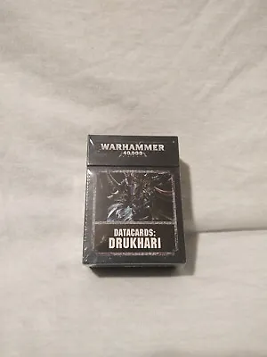 Datacards: Drukhari - Warhammer 40k Dark Eldar Army Book Data Card OOP THG • $25.50