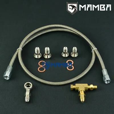 Universal 40  M12x1.5 Turbo Oil Feed Line For GM OPEL TD04HL 15T 19T 20T • $49.22