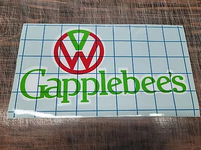 VW Volkswagen Gapplebees 3 Color 9x6 Decal • $14.50