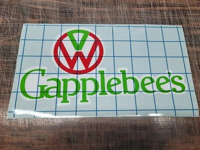 $14.50 • Buy VW Volkswagen Gapplebees 3 Color 9x6 Decal