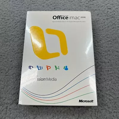 MICROSOFT OFFICE MAC 2008 With Expression Media - NEW/ SEALED  • $33.99