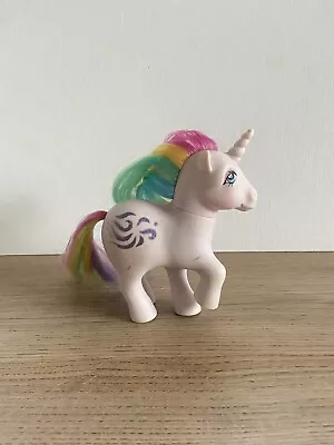 My Little Pony Vintage 1983 Windy G1 Hasbro Unicorn Rainbow Hair Glitter Swirl • $10.92