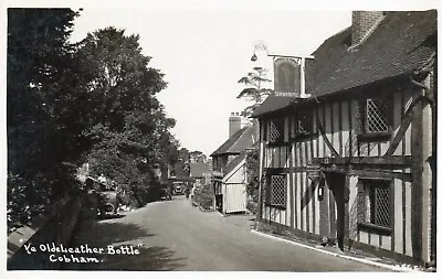 Early B/W RP POSTCARD - Ye Olde Leather Bottle Inn Cobham Kent • £2.50