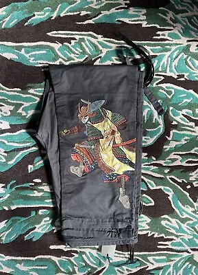 NEW MENS MAHARISHI MHI Black EMBROIDERED SAMURAI SNOPANTS SIZE XL • £210