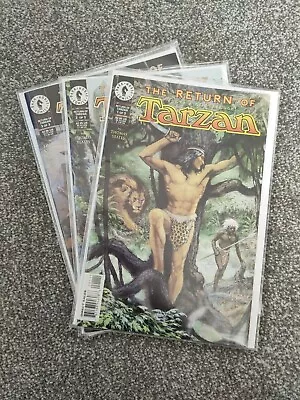 The Return Of Tarzan: Dark Horse Comics #1-#3 Complete Set • £8.50