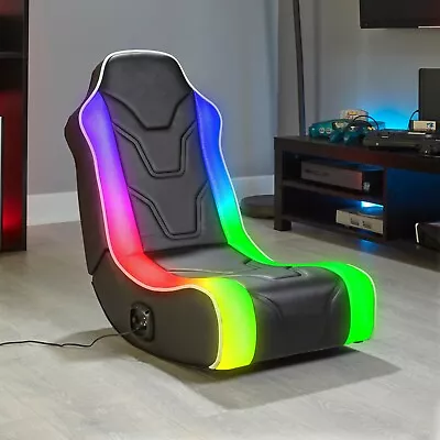 £114.99 • Buy X Rocker RGB Gaming Chair Speakers LED Light Up Floor Seat Audio Chimera 2.0 Kid