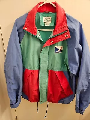 Vintage Lacoste Ladies Jacket Size Medium Multi Colored • $26