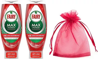 Fairy Max Power Washing Up Liquid  Pomegranate 640ml Pack Of 2 • £13