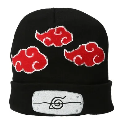 $17.95 • Buy Naruto Beanie Winter Hat Akatsuki Itachi Uchiha Headband Symbol New With Tags