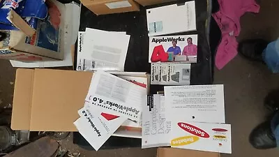 Vintage Apple Works 4 W/ 3 3.5  Discs Promo Packs W/ VHS Tapes & Other Paperwork • $19.99