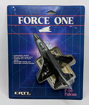 1986 ERTL Force One F-16 Falcon Fighter Jet Diecast #1163 • $45