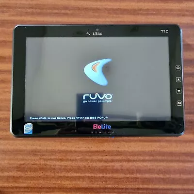 Ruvo EleLite T10 TabletPc Intel Atom 10 1'  NO HDD TESTED TO BIOS ONLY (63) • £70