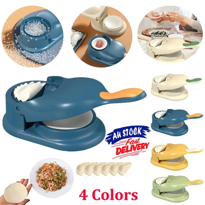$16.99 • Buy 2 IN 1 Manual Dumpling Maker Dumpling Skin Press Dough Presser Mold Home Tools
