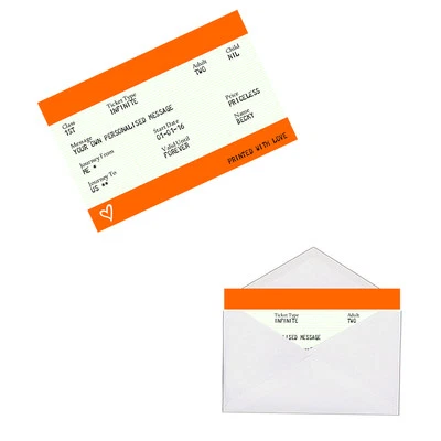 £5.99 • Buy Personalised Train Ticket Keepsake Sentimental Wallet Purse Metal Card Gift Love