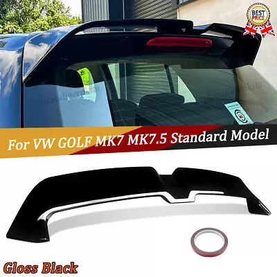 For Vw Golf Mk7 Mk7.5 Normal Oettinger Style Gloss Black Rear Roof Spoiler Lip • £51.60