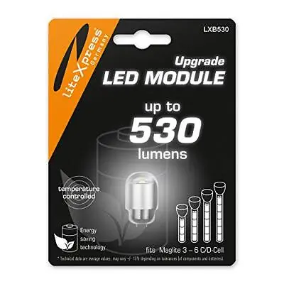 LED Upgrade Modul 530 Lumen For 3-7 C/D-Cell Maglite Flashlights Only • $33.33