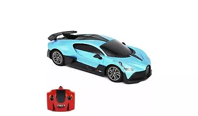 CMJ RC Cars Bugatti Radio Controlled Divo 1:24 Car - Blue 9436785 R • £12.99