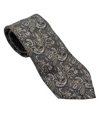 Stefano Ricci Luxury Men's Neck Tie Gray Paisley Wool Silk  Long Italy • $69.99