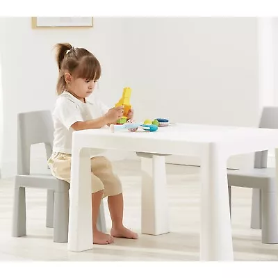 Kids Height Adjustable Plastic Table And Chairs Set • £55.99