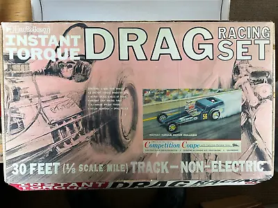 Hubley Instant Torque Drag Racing Set 1/24 Scale Non-electric Slot Cars NIB • $1999.95