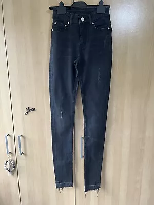 Zoe Karssen Black Distressed Jeans Xs  Brand New • £3.20