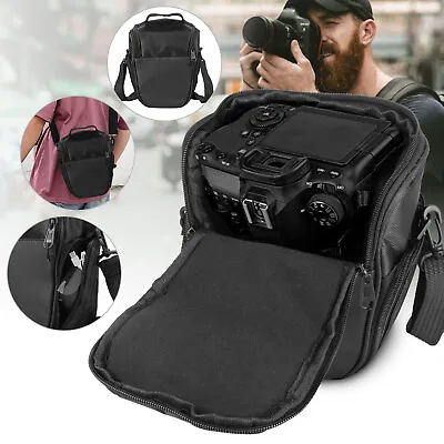 SLR DSLR Digital Camera Shoulder Bag Waist Case Cover For Nikon Canon EOS Lens • $11.98