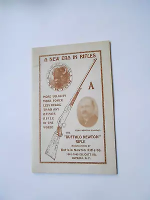 Buffalo Newton Rifle 1957 Original Brochure • $12