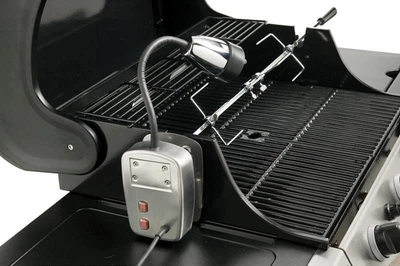 £37 • Buy Electric BBQ Light And Universal Rotisserie Kit - 240 Volt BBQ Rotisserie