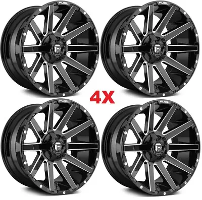 18 Fuel Contra Gloss Black Milled Wheels Rims Tundra Sequoia Xd Method • $1504