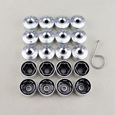 1K06011739B9 For VW Volkswagen Wheel Lug Nut Bolt Cover Silvery Caps Set Of 20 • $13.08